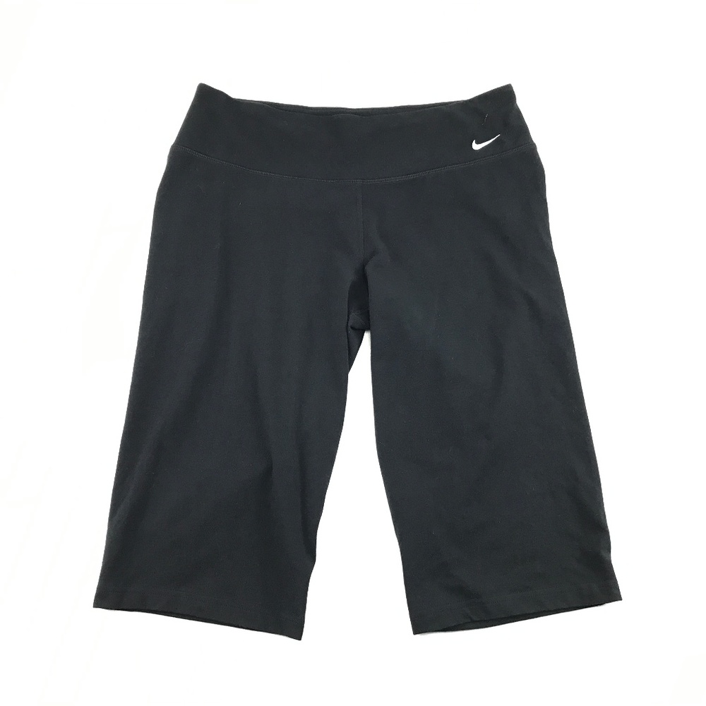 Nike Dri Fit  Black Athletic Crop Capri Pants L